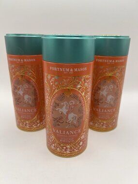 Fortnum & Mason Valiance Tea Tins Set of 3 Empty Floral Storage Caddies